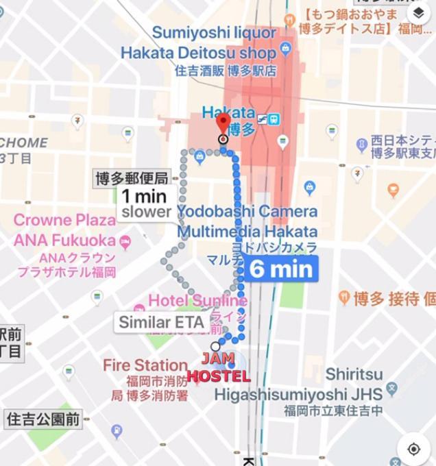 Jam Hostel Hakata Station Front Фукуока Екстериор снимка